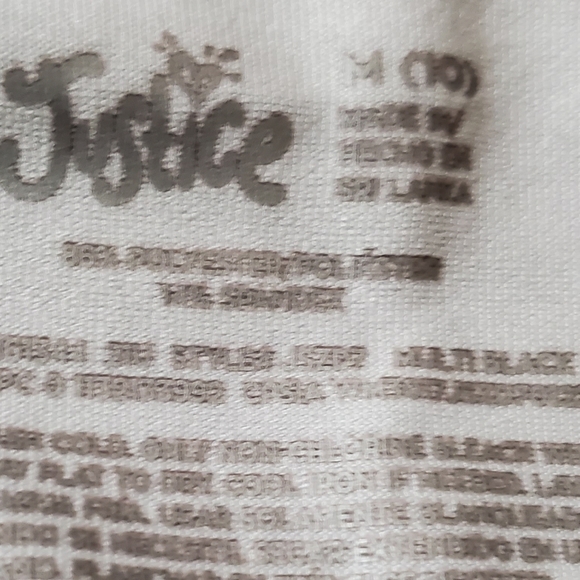 Girls Justice top and pants,Size 10,Athletic wear,Adorable! - Picture 3 of 8